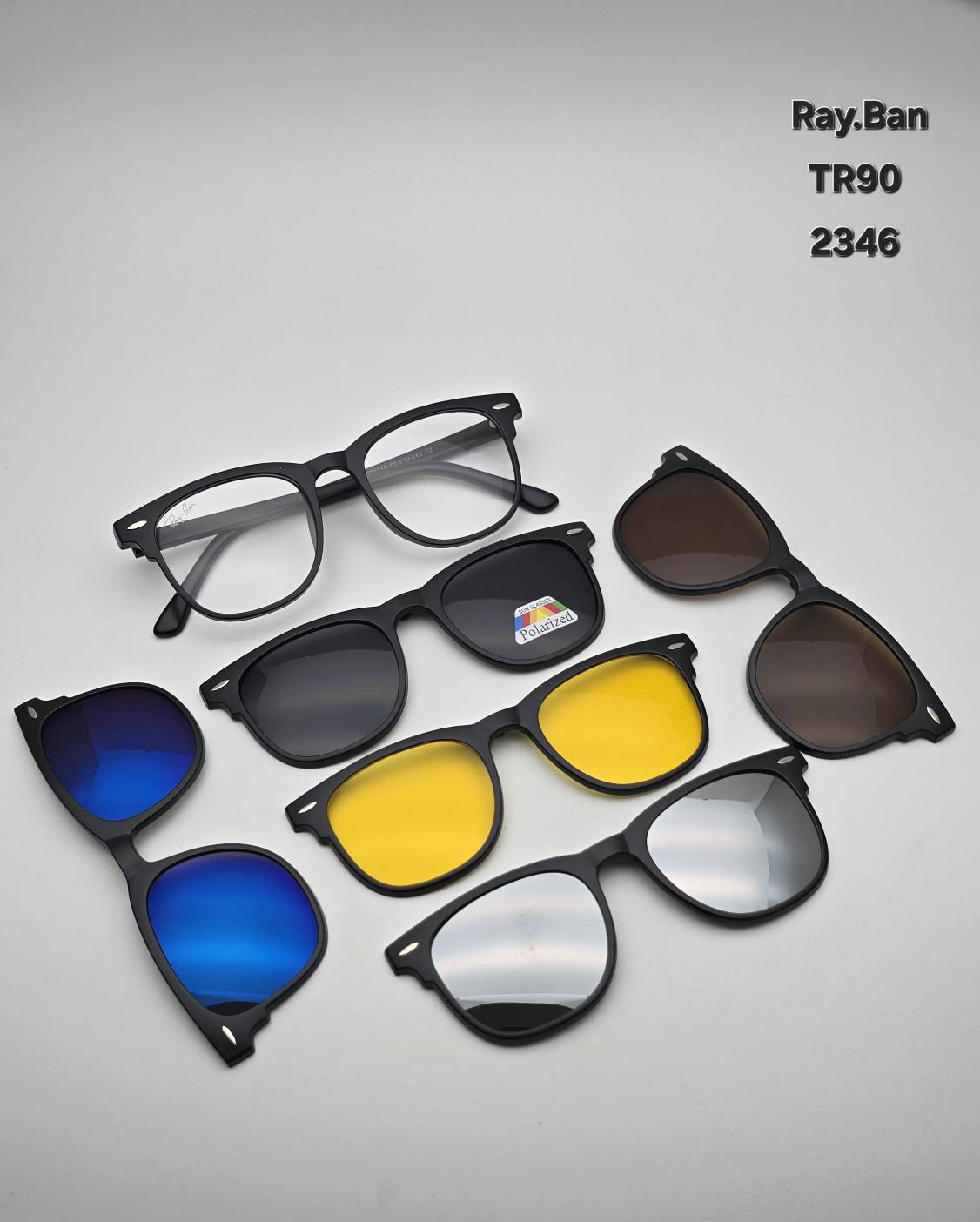 عینک طبی ۵ کاوردار (TR90) کد ۲۳۴۶ Ray Ban