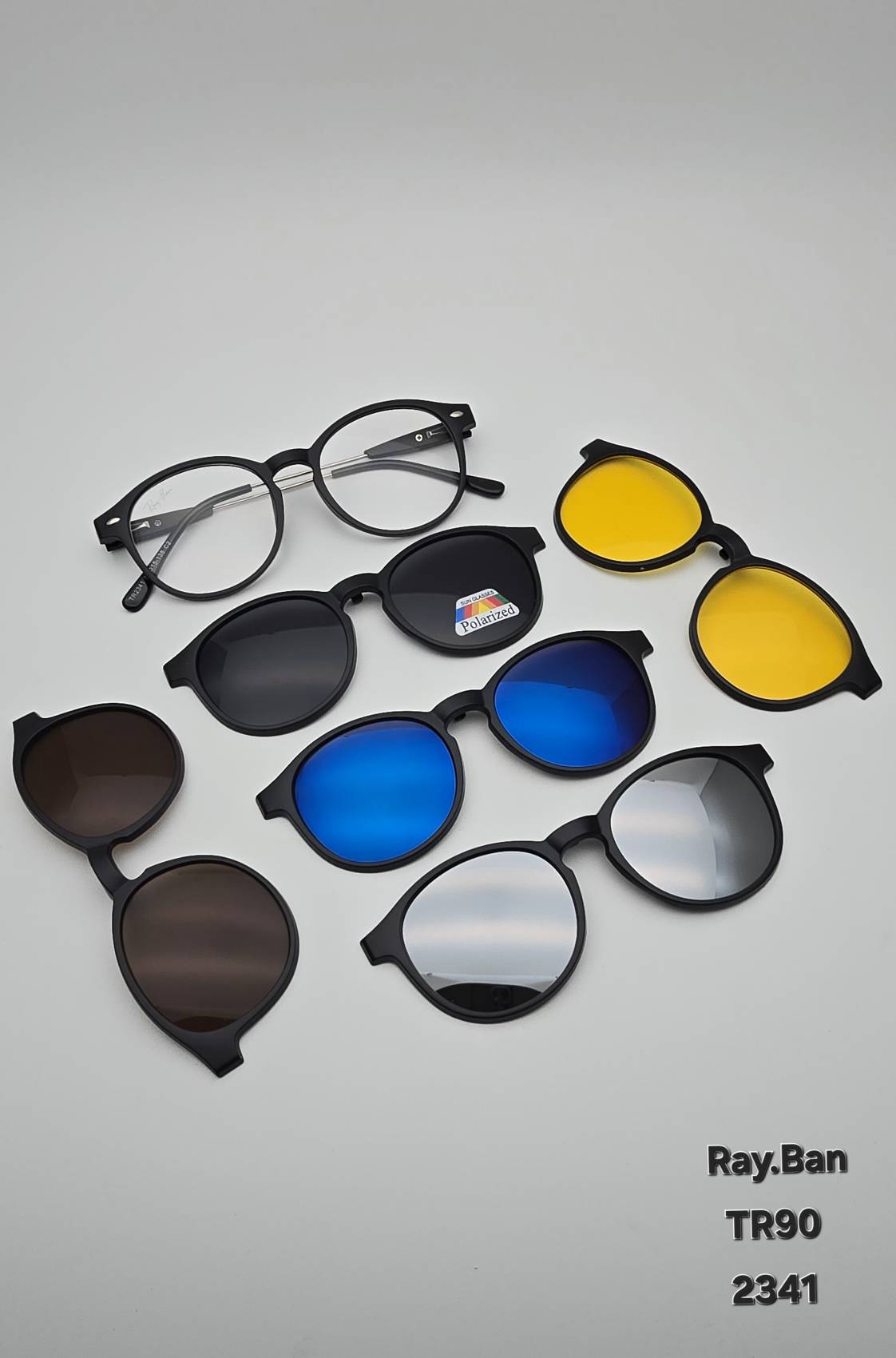 عینک طبی ریبن ۵ کاوردار (TR90) کد ۲۳۴۱ Ray Ban