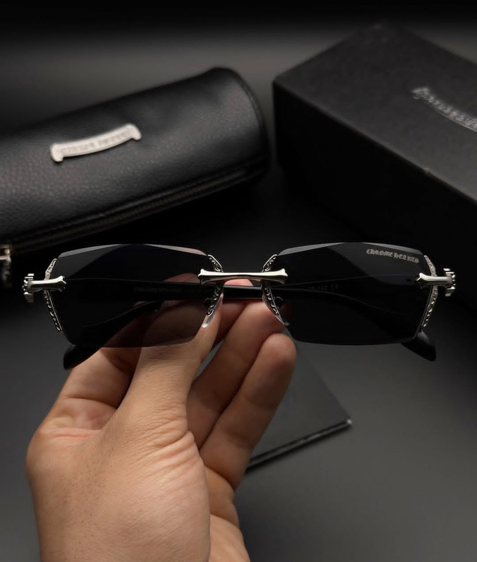 عینک فریم لس کروم هارتز کد ۲۹۲۴ Chrome Hearts
