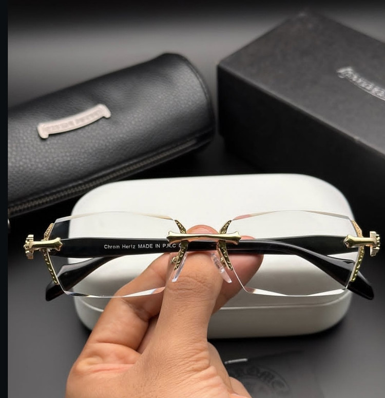 عینک فریم لس کروم هارتز کد ۲۹۲۴ Chrome Hearts