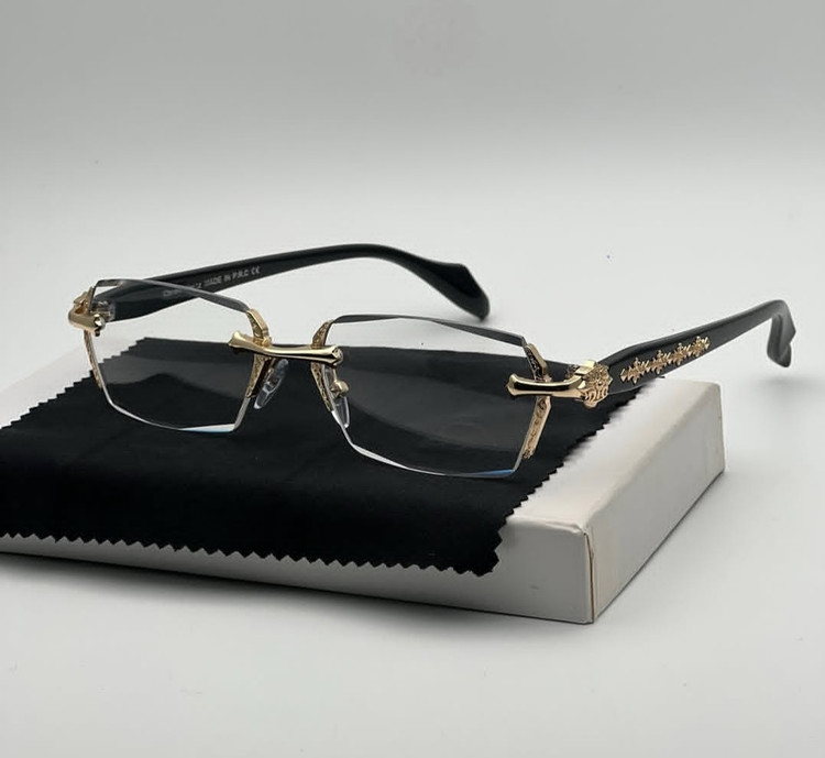 عینک فریم لس کروم هارتز کد ۲۹۲۴ Chrome Hearts